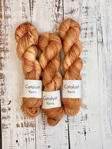 Pumpkin Spice - Merino/Nylon Fingering Weight Yarn